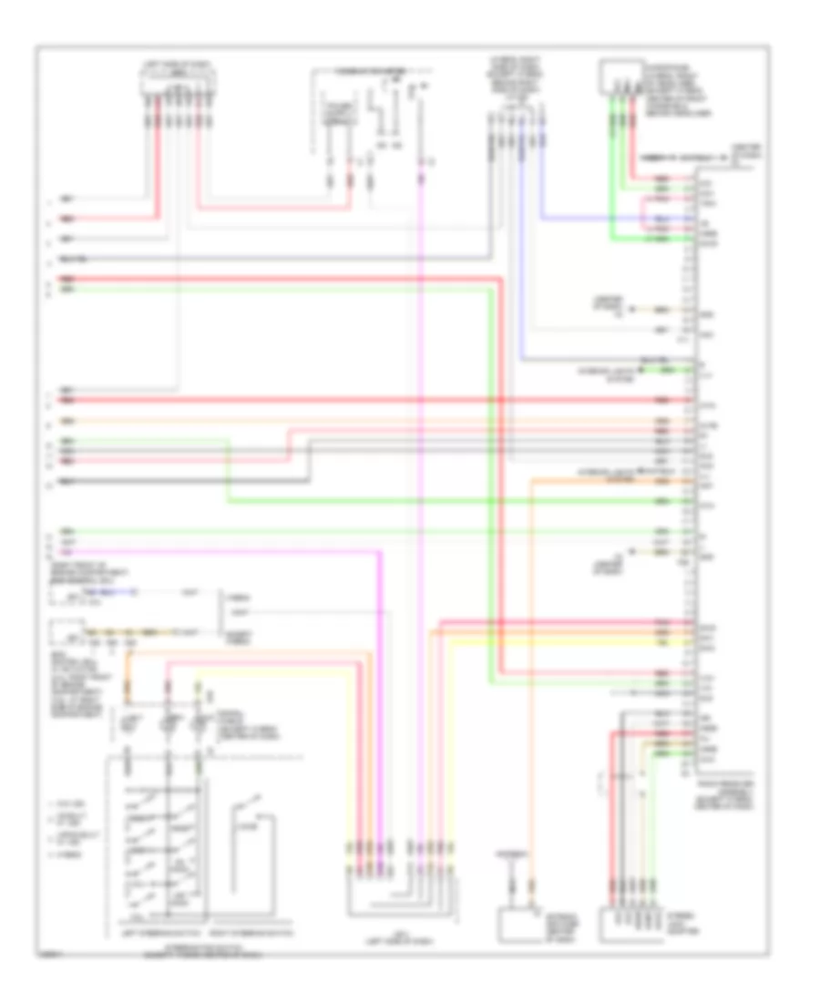 8 Speaker System Wiring Diagram without Navigation 2 of 2 for Toyota Camry 2009