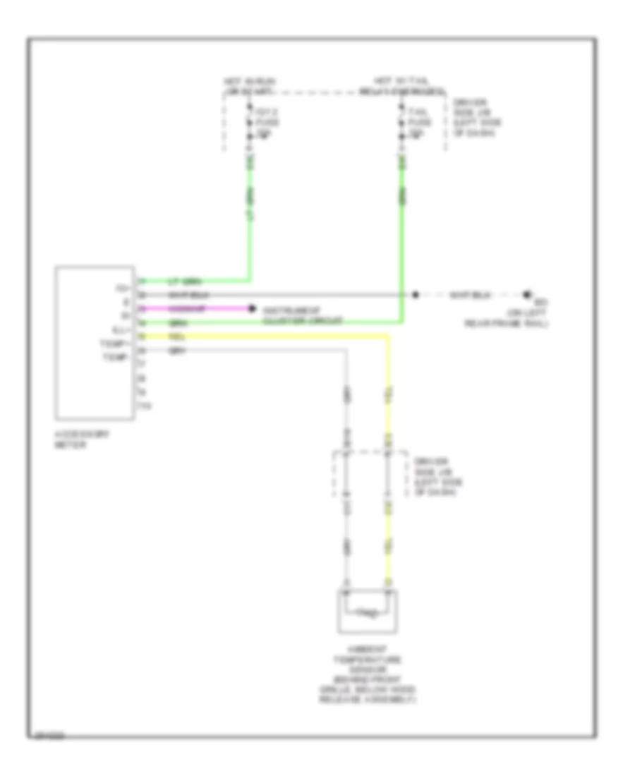 Accessory Cluster Wiring Diagram for Toyota Tacoma X Runner 2007