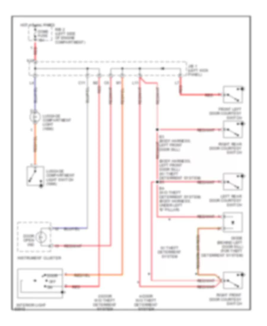 Courtesy Lamps Wiring Diagram for Toyota Tercel 1995