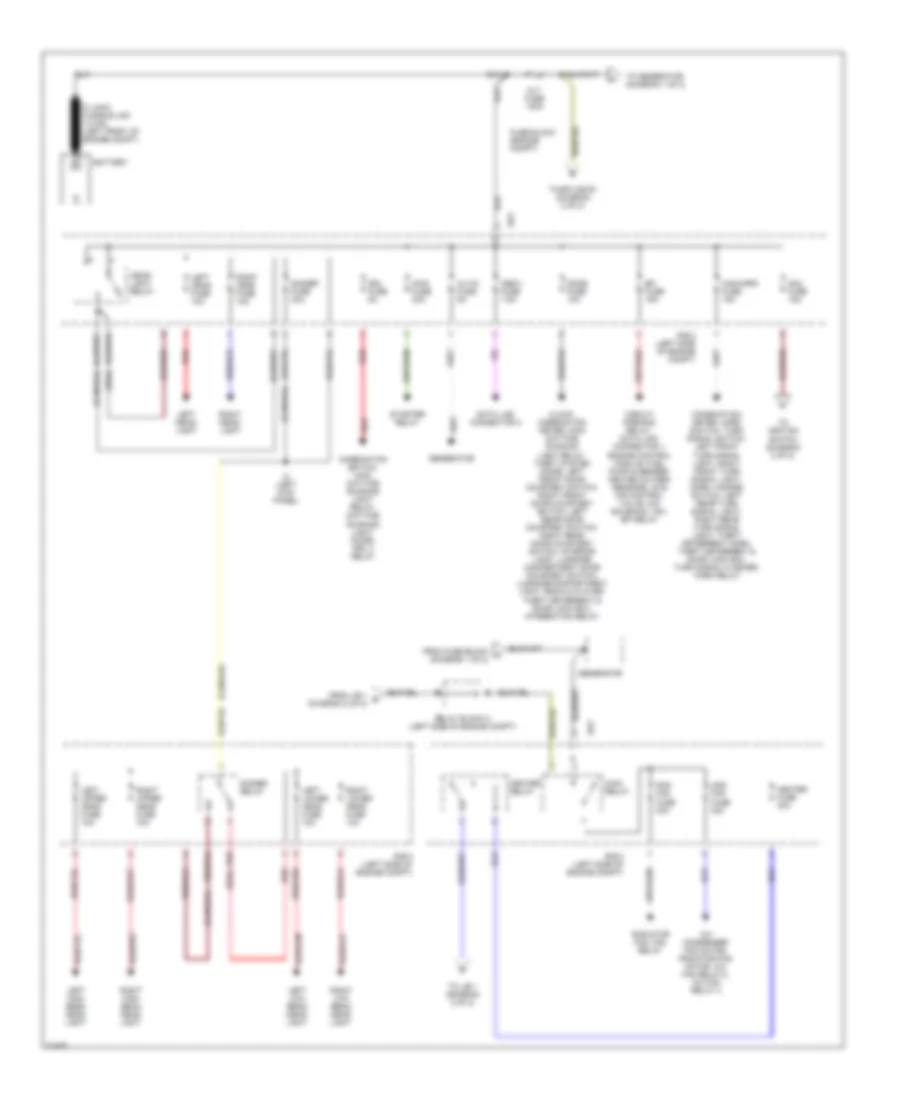 Power Distribution Wiring Diagram 1 of 2 for Toyota Tercel 1995