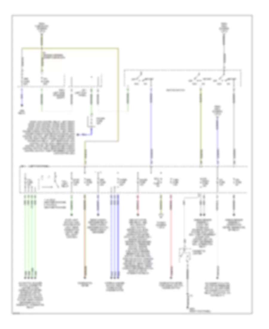 Power Distribution Wiring Diagram 2 of 2 for Toyota Tercel 1995