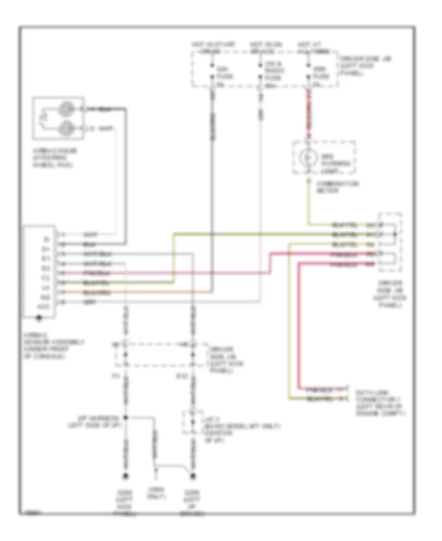 Supplemental Restraint Wiring Diagram Canada for Toyota Tercel 1995