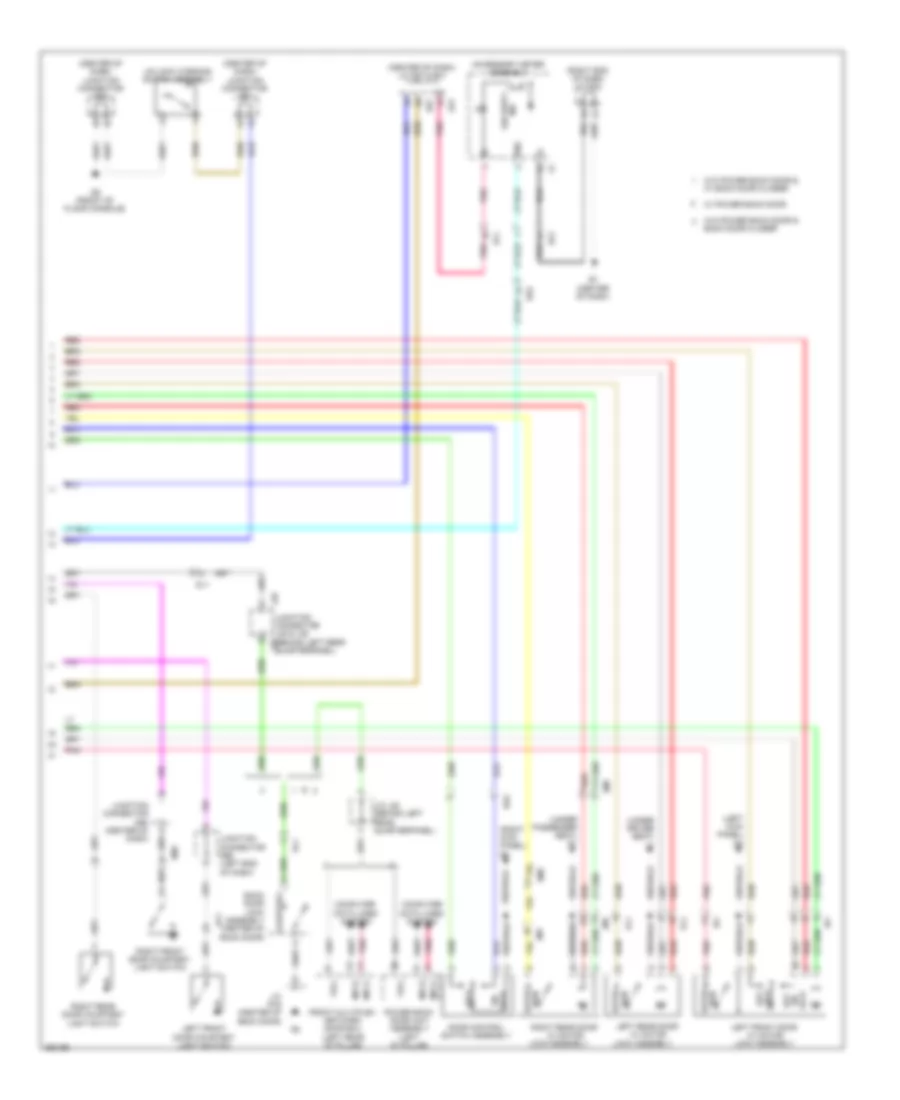 Forced Entry Wiring Diagram, without Smart Key System (2 of 2) for Toyota Venza Limited 2013