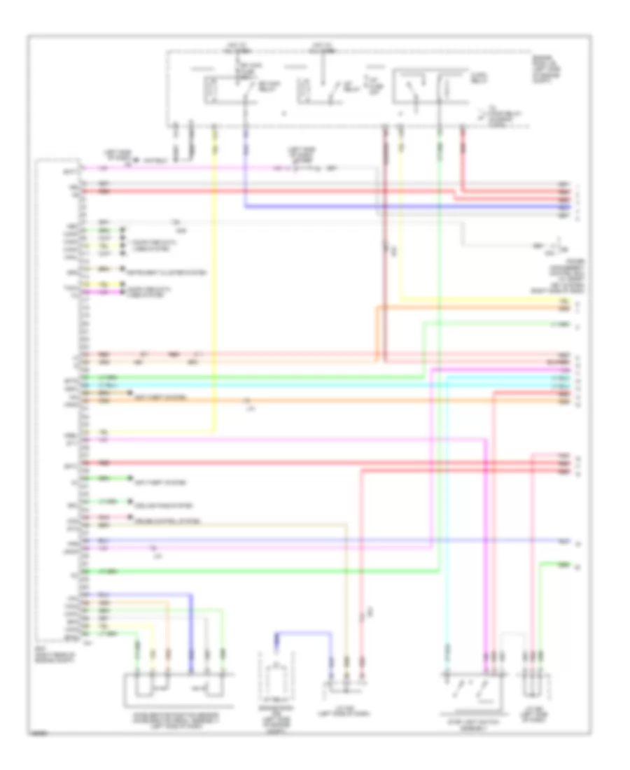 3.5L, Engine Performance Wiring Diagram (1 of 6) for Toyota Venza Limited 2013