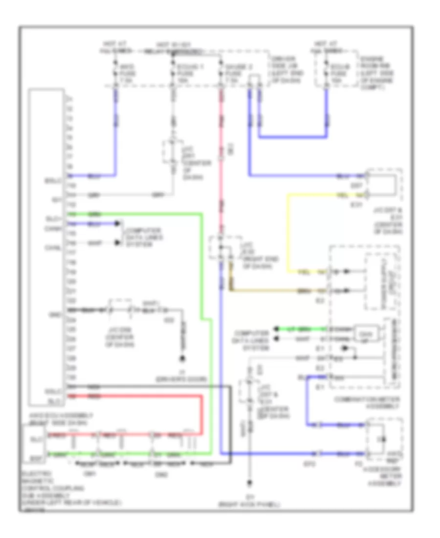 3 5L 4WD Wiring Diagram for Toyota Venza Limited 2013