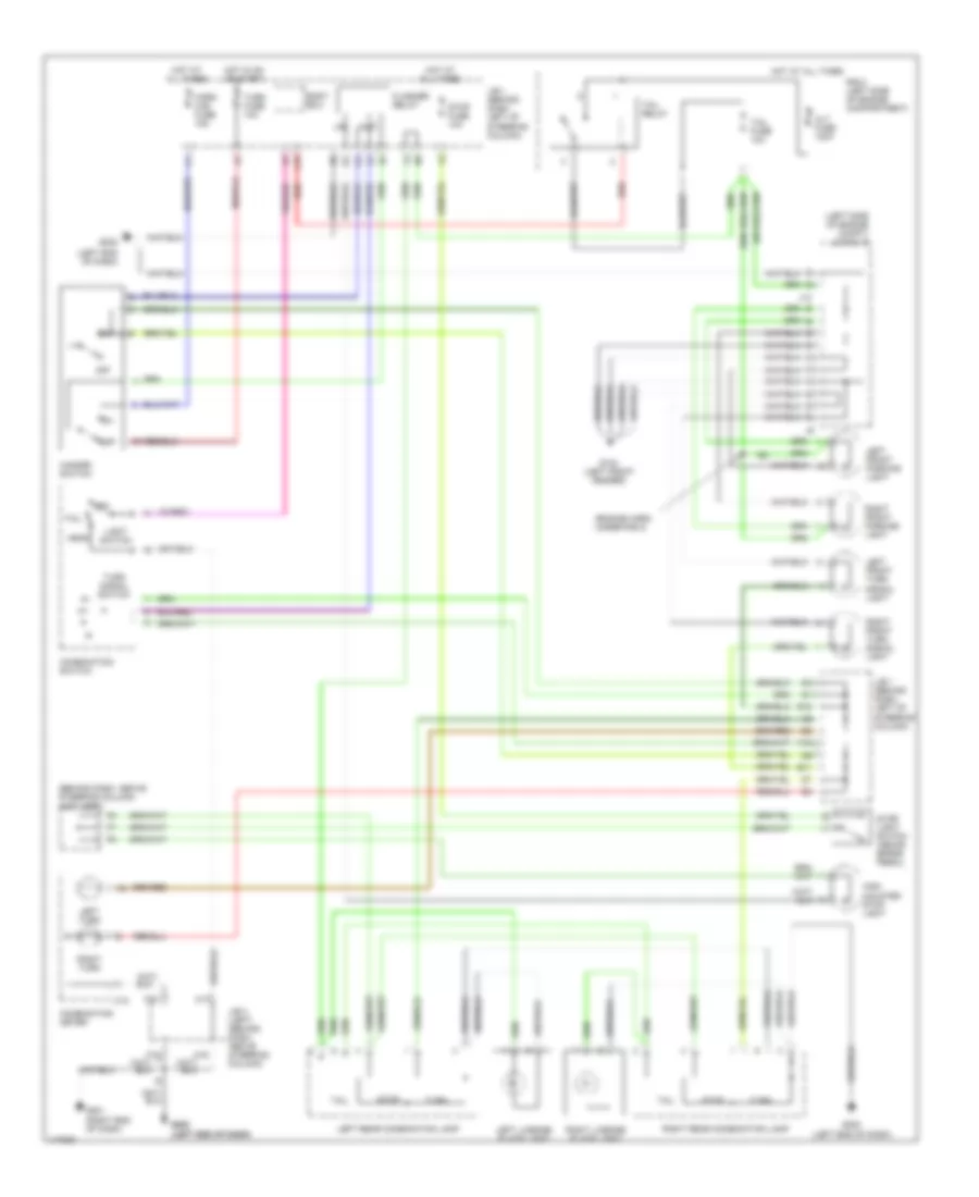 Exterior Lamps Wiring Diagram for Toyota Tacoma PreRunner 2001
