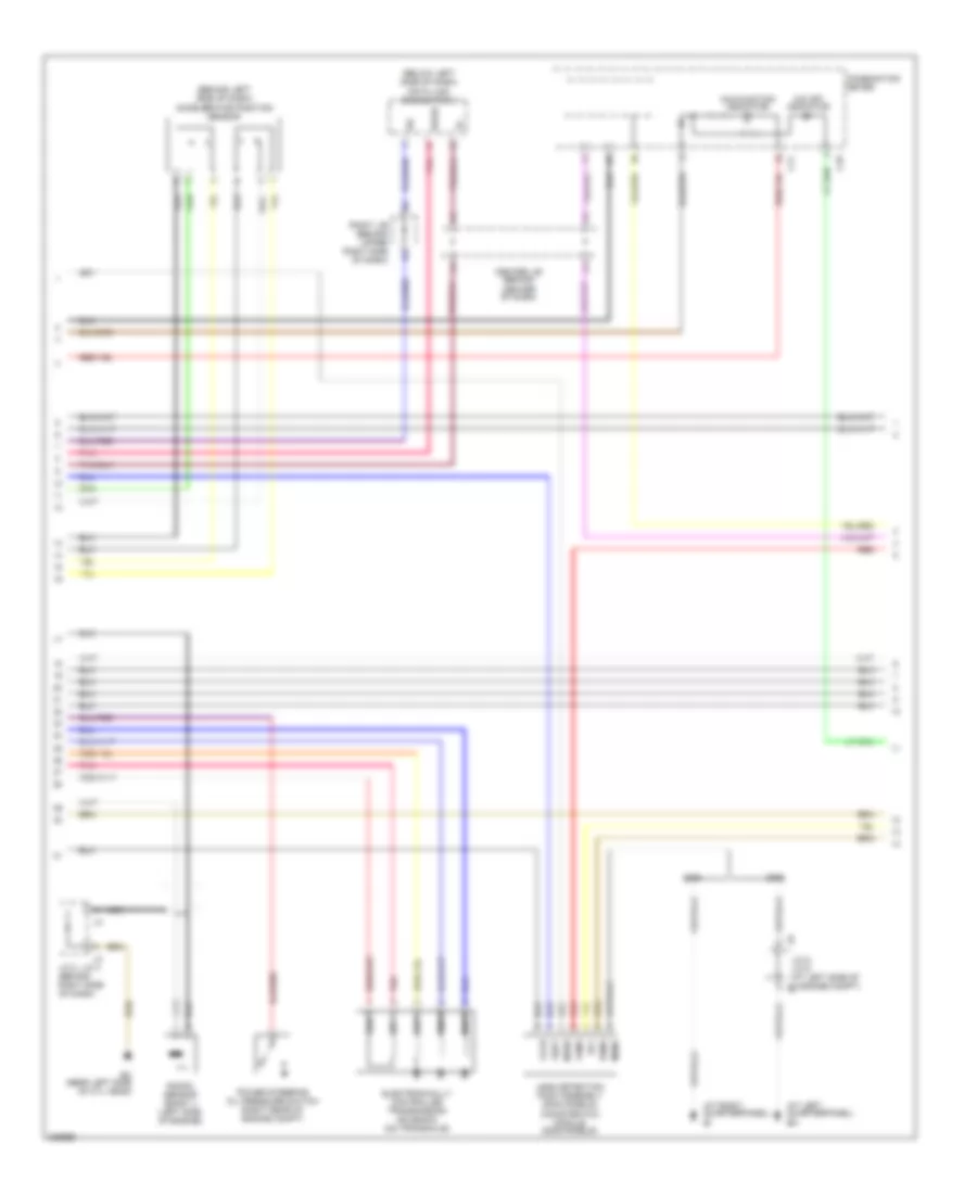 1.8L, Engine Performance Wiring Diagram, 2WD Except XRS (2 of 4) for Toyota Matrix XRS 2005
