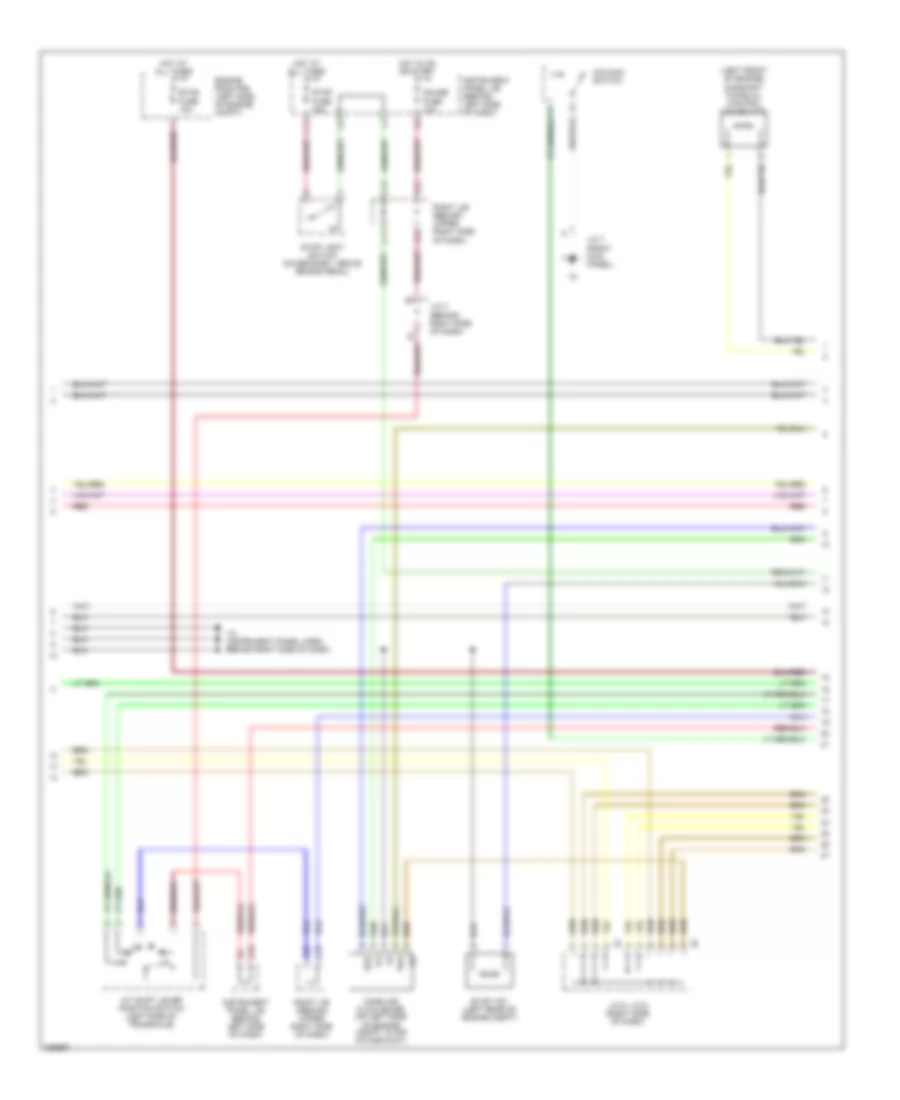 1.8L, Engine Performance Wiring Diagram, 2WD Except XRS (3 of 4) for Toyota Matrix XRS 2005