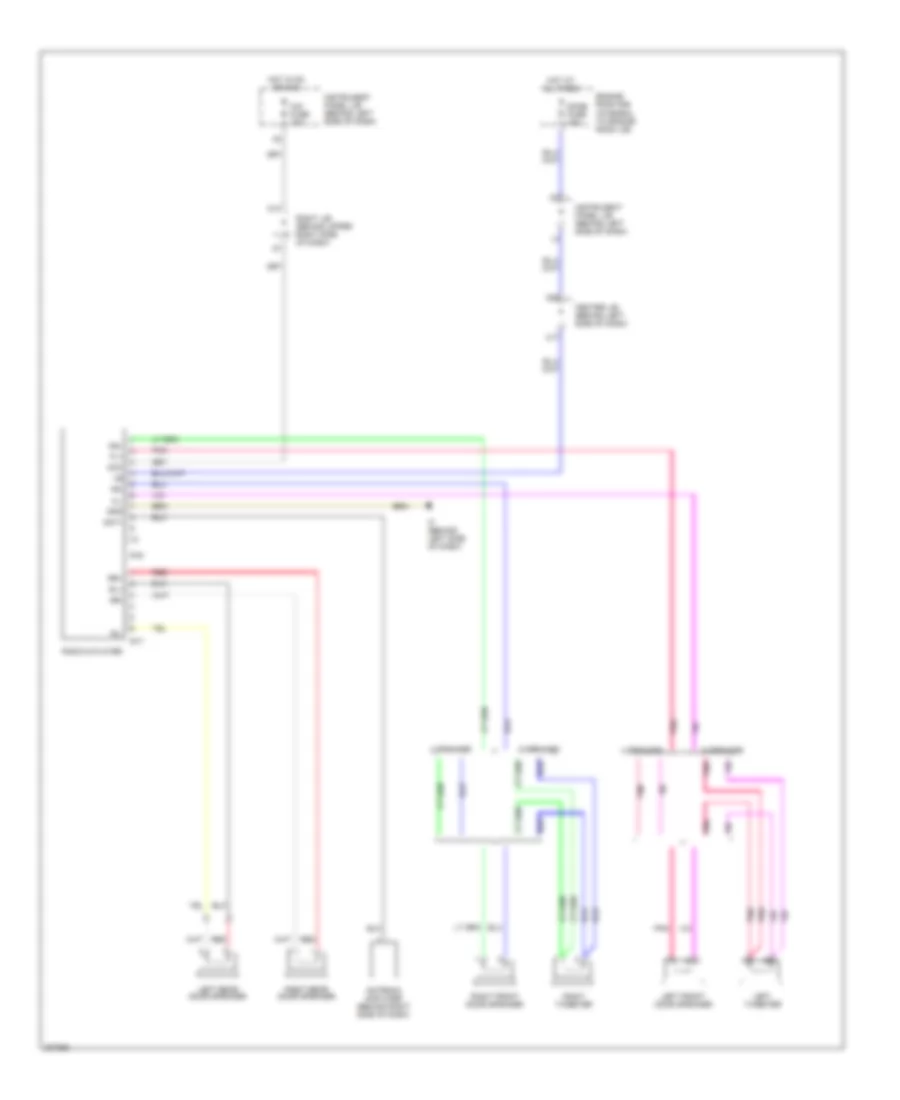 Radio Wiring Diagram, without Navigation with Built-in Amplifier for Toyota Matrix XRS 2005