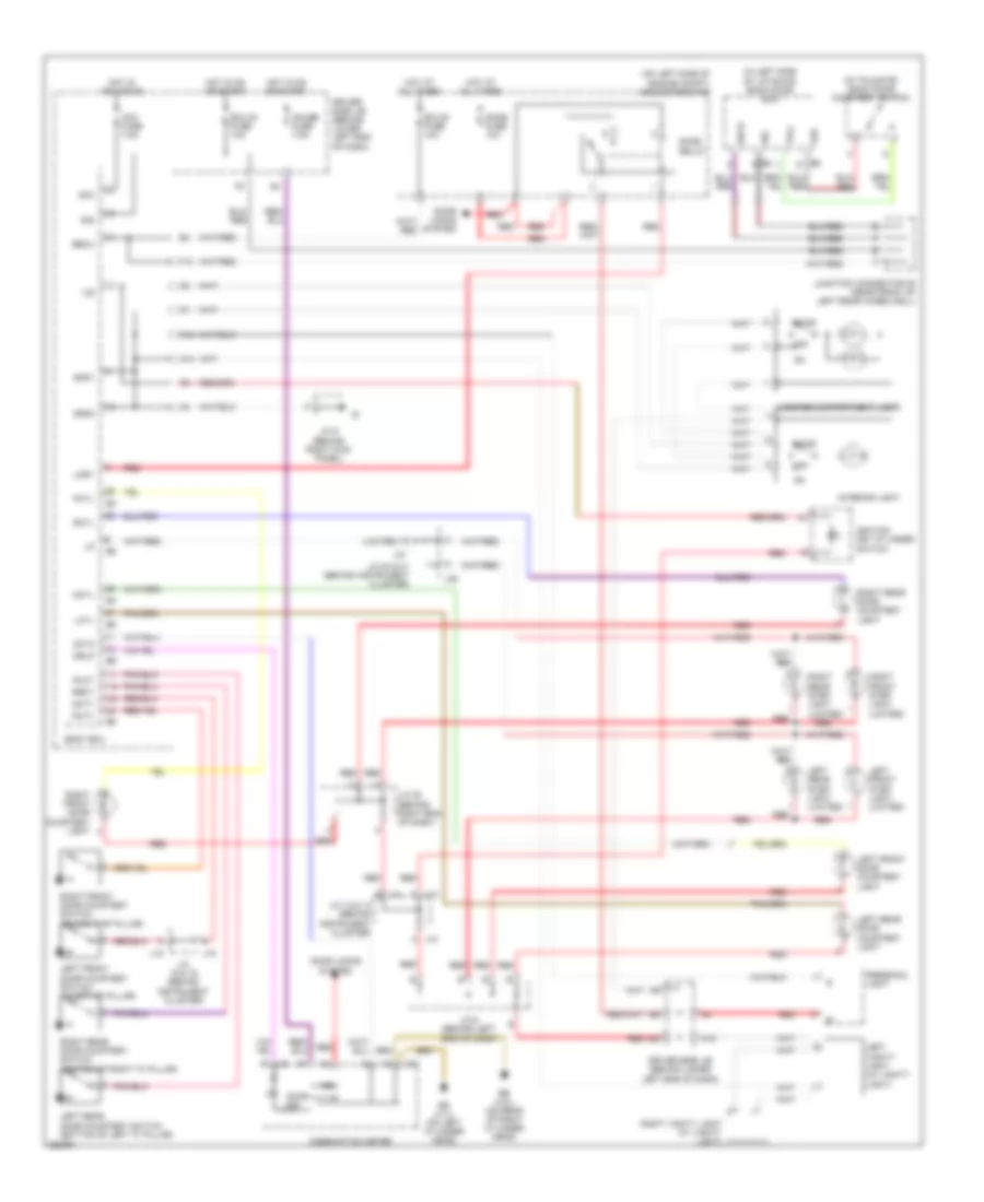 Courtesy Lamps Wiring Diagram, without Rear Seat Entertainment for Toyota 4Runner Limited 2007