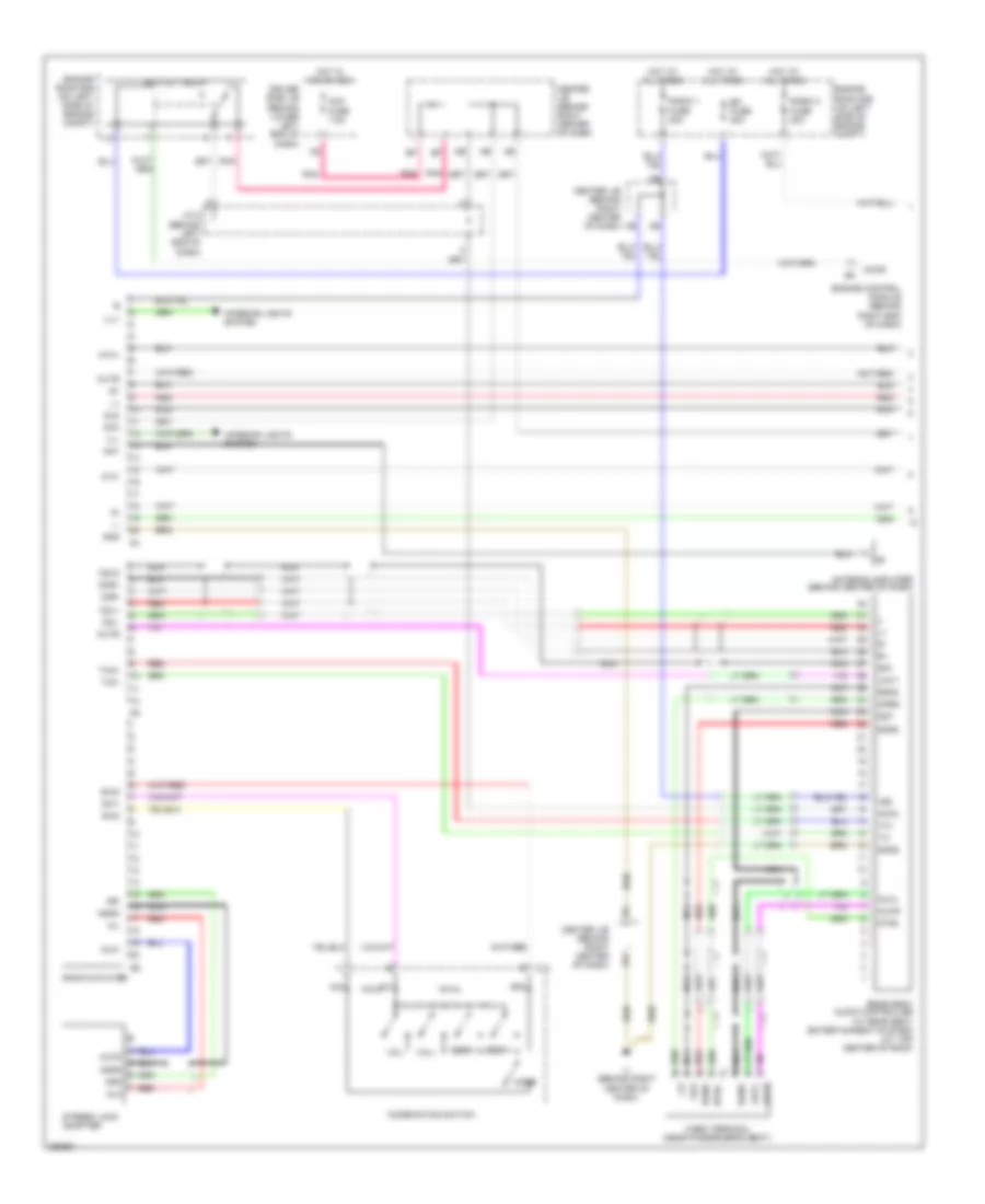 10-Speaker System Wiring Diagram, without Navigation (1 of 2) for Toyota 4Runner Limited 2007