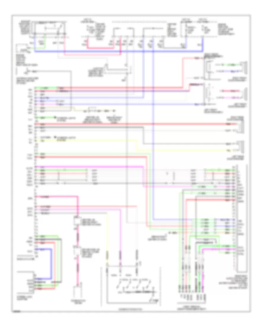 6 Speaker System Wiring Diagram without Navigation for Toyota 4Runner Limited 2007