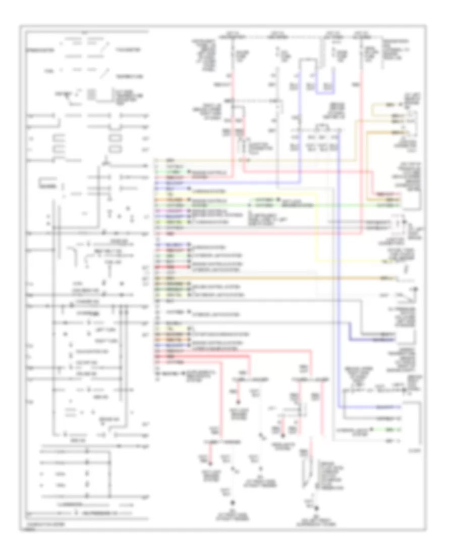 Instrument Cluster Wiring Diagram for Toyota Corolla LE 2003