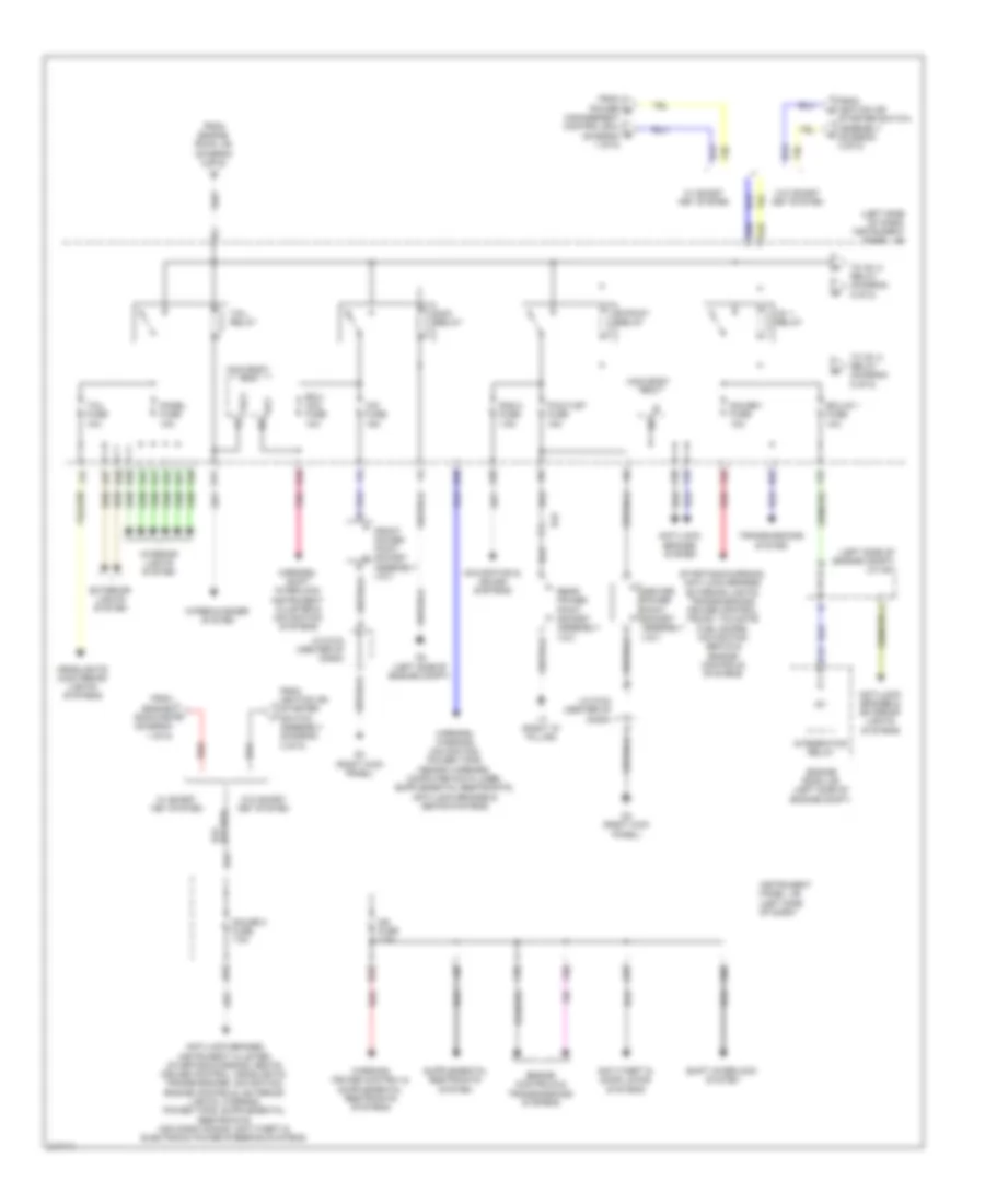 Power Distribution Wiring Diagram (4 of 5) for Toyota Sienna Limited 2011