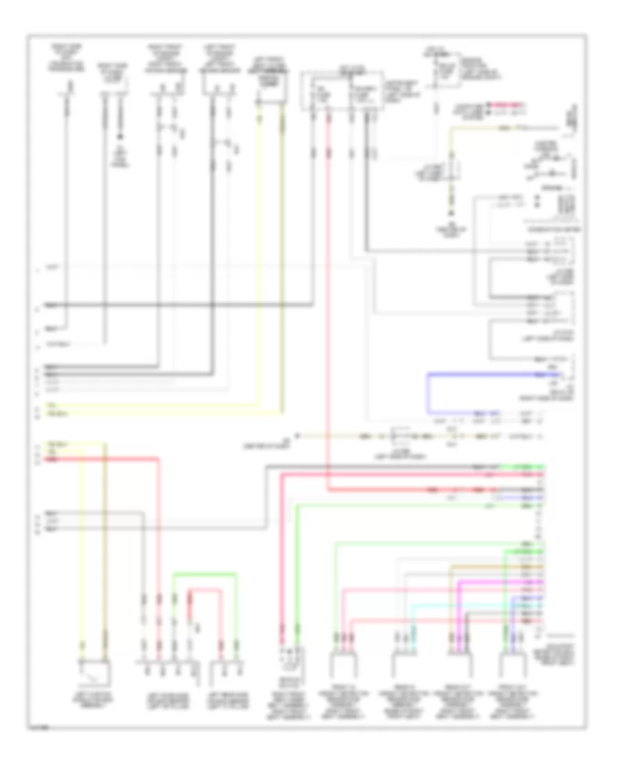Supplemental Restraint Wiring Diagram 2 of 2 for Toyota Sienna Limited 2011