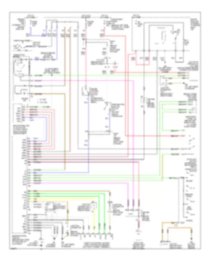 Cruise Control Wiring Diagram Except XRS for Toyota Corolla S 2006
