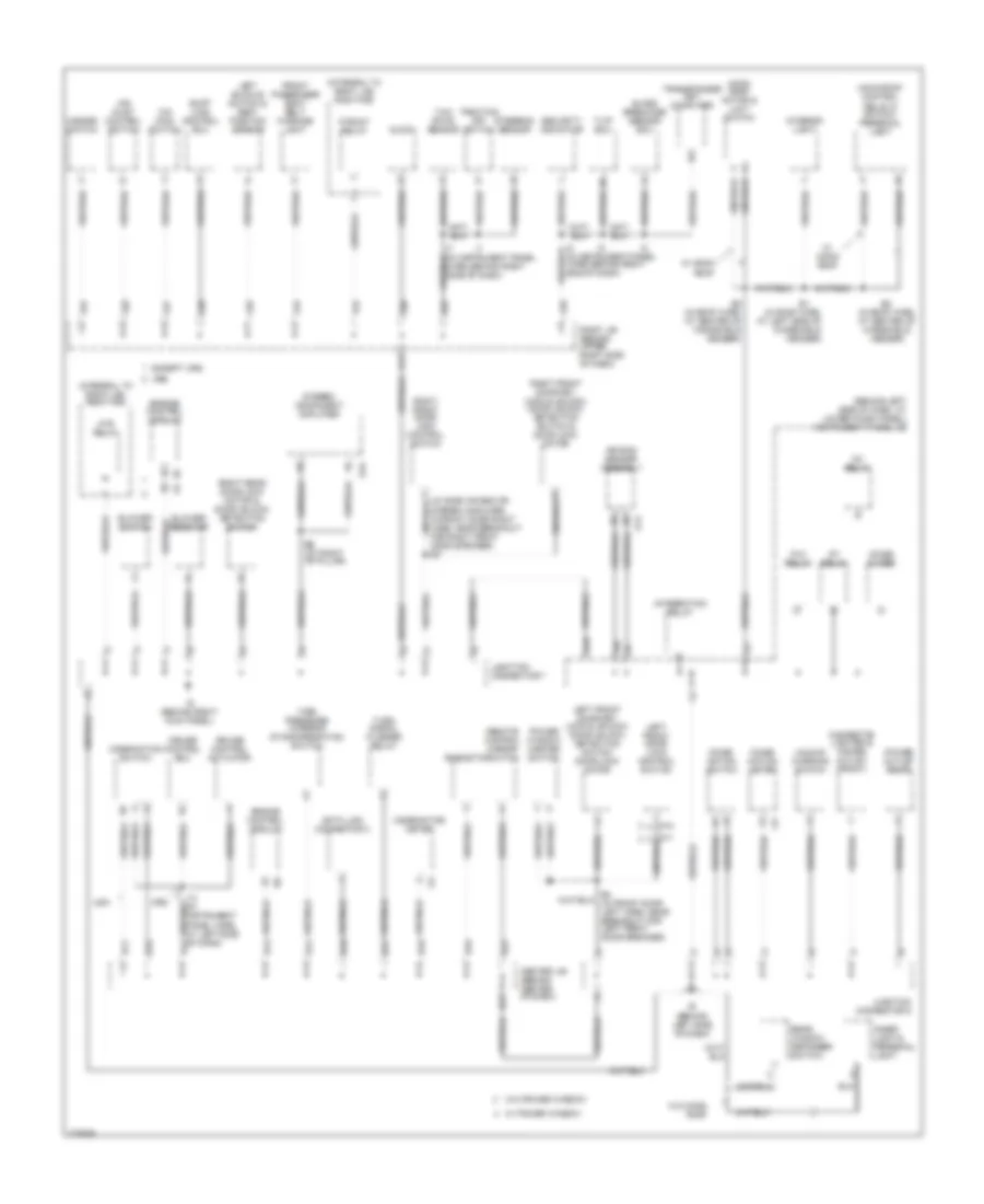Ground Distribution Wiring Diagram 1 of 2 for Toyota Corolla S 2006