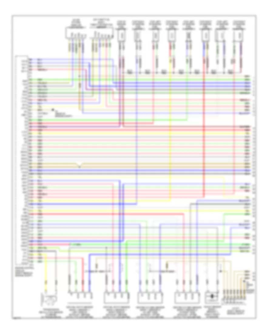 5.7L, Engine Performance Wiring Diagram (1 of 7) for Toyota Tundra 2007