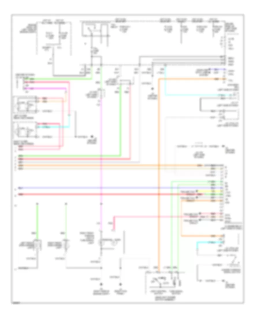Exterior Lamps Wiring Diagram 2 of 2 for Toyota Tundra 2007
