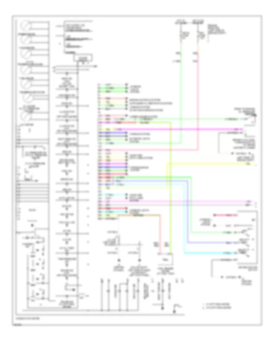 Instrument Cluster Wiring Diagram 1 of 2 for Toyota Tundra 2007