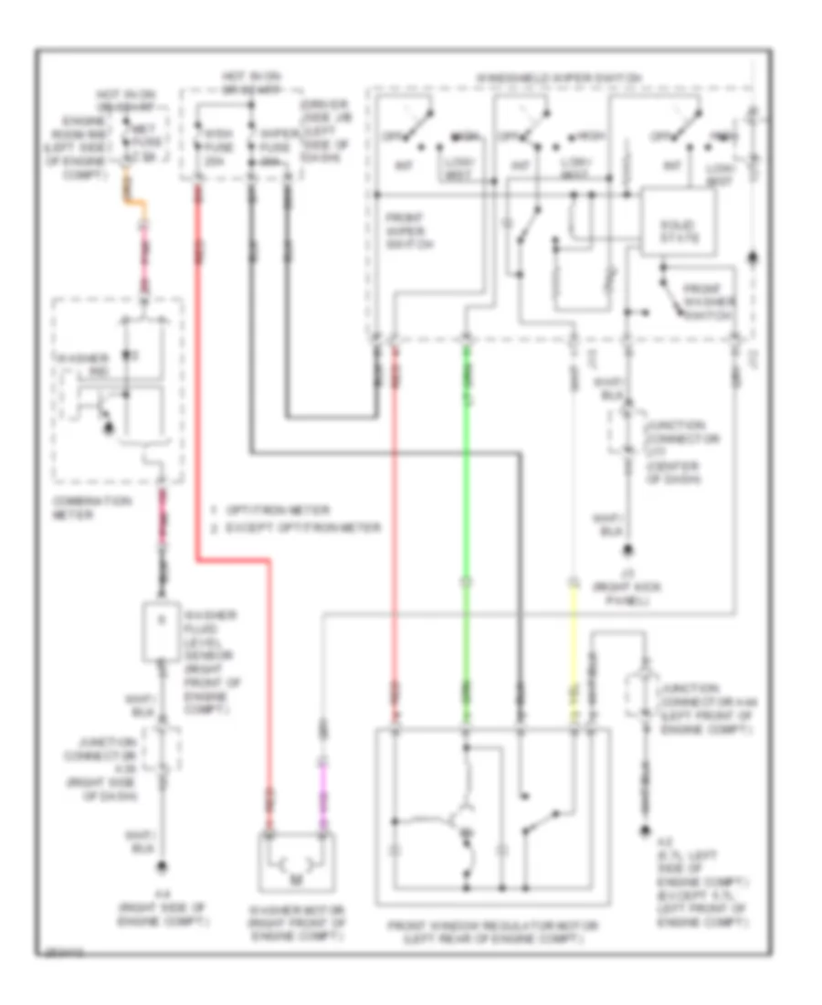 Передний Дворник/Шайба С Неустойчивая Схема для Toyota Tundra 2007