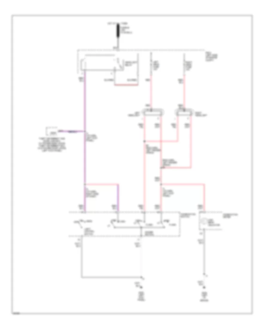 Headlight Wiring Diagram without DRL for Toyota Tercel DX 1995