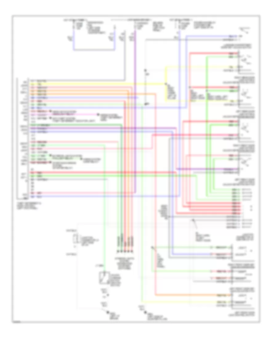 Power Door Lock Wiring Diagram for Toyota Tercel DX 1995