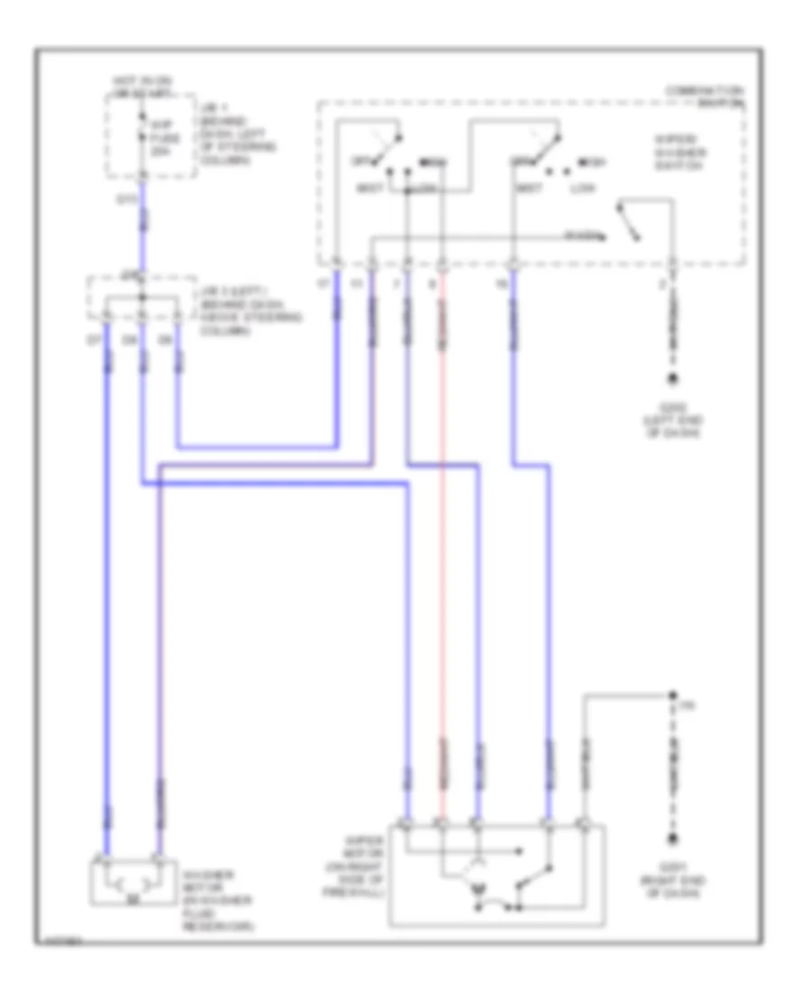 дворник/Шайба, без Неустойчивый для Toyota Tacoma S-Runner 2001