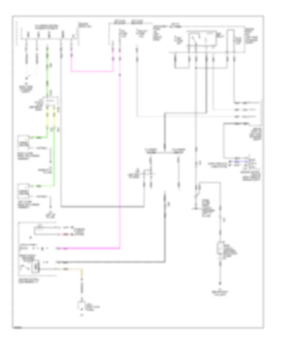 Defoggers Wiring Diagram for Toyota Yaris L 2013