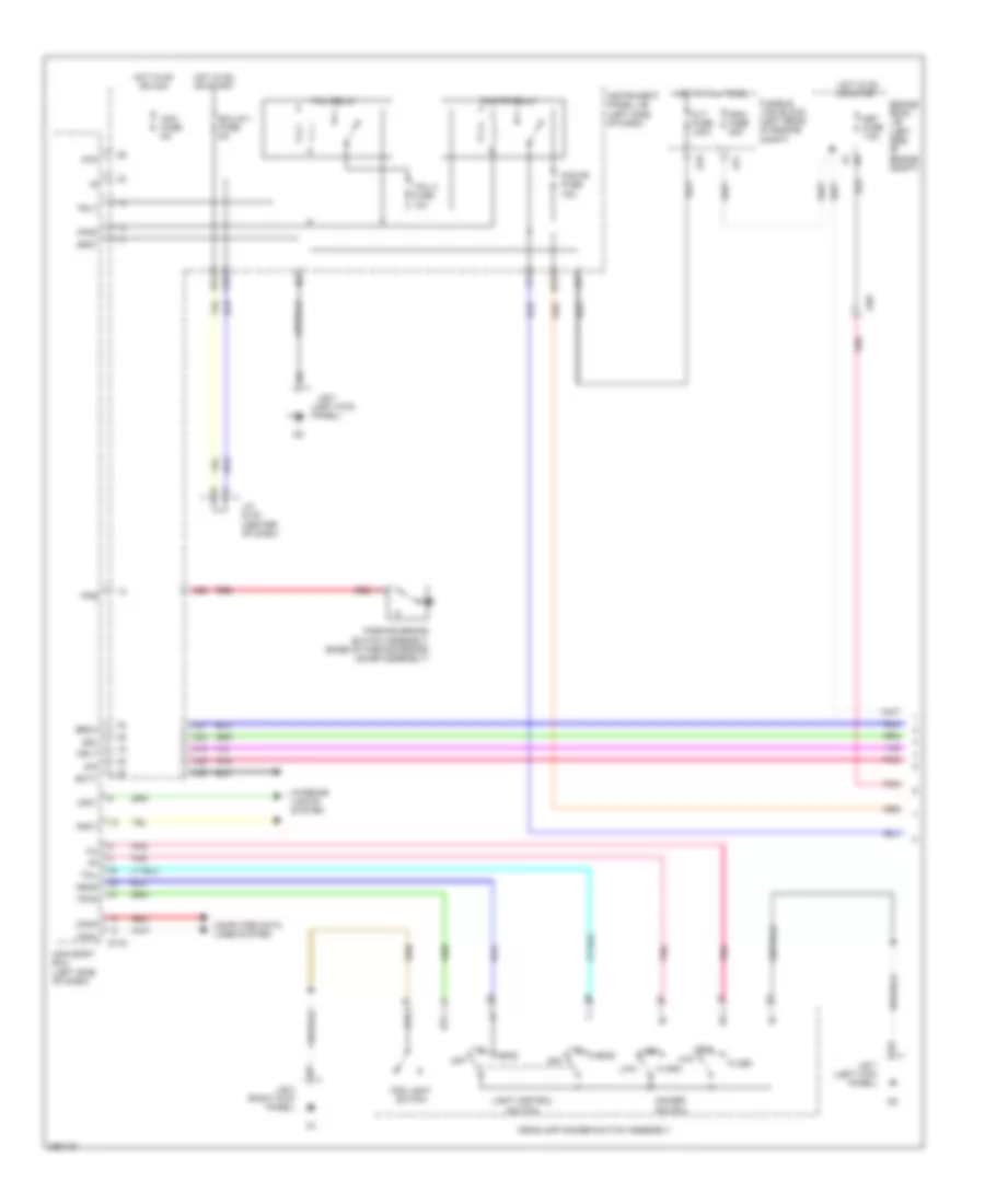 Headlights Wiring Diagram with DRL 1 of 2 for Toyota Yaris L 2013