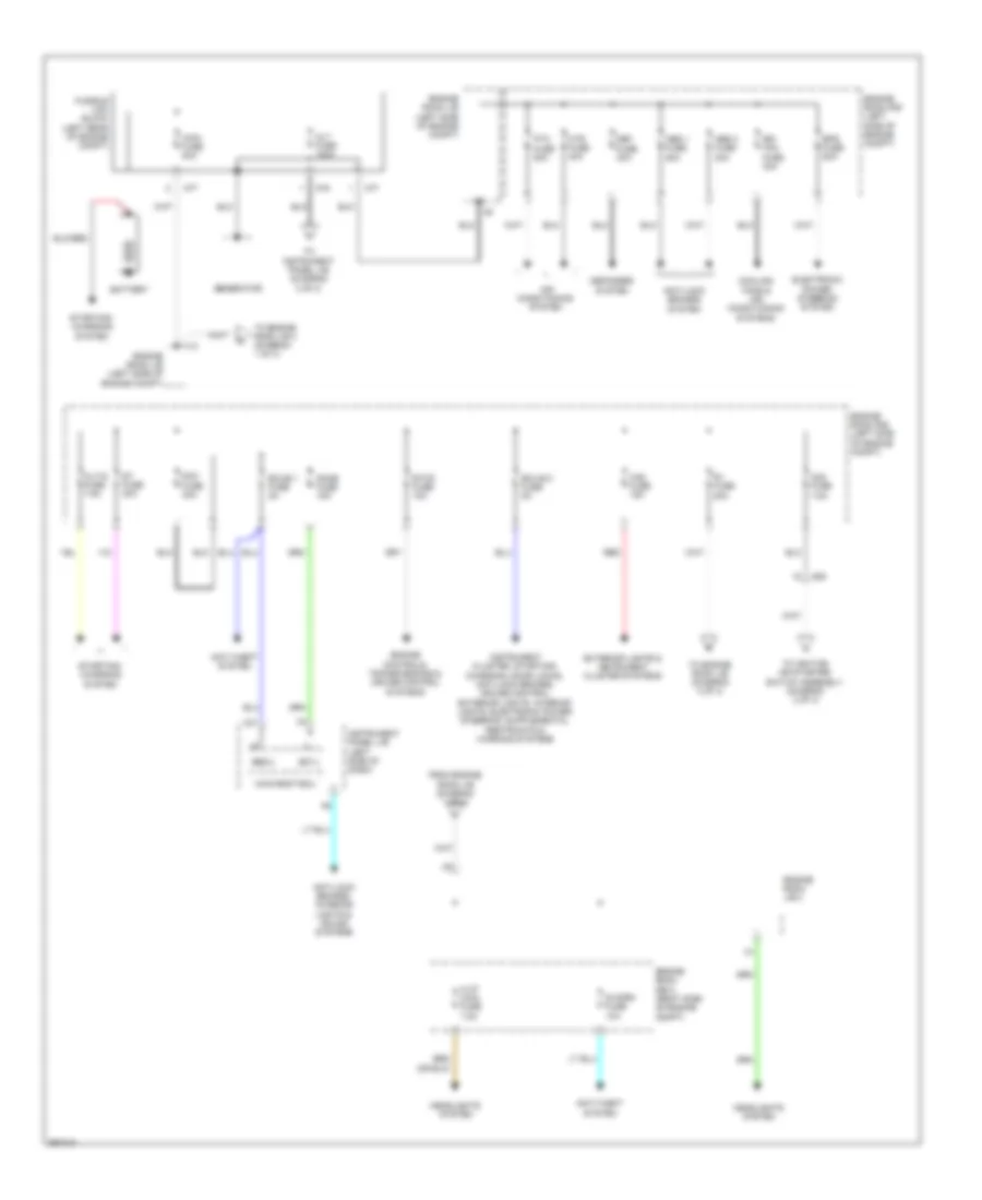 Power Distribution Wiring Diagram 1 of 3 for Toyota Yaris L 2013