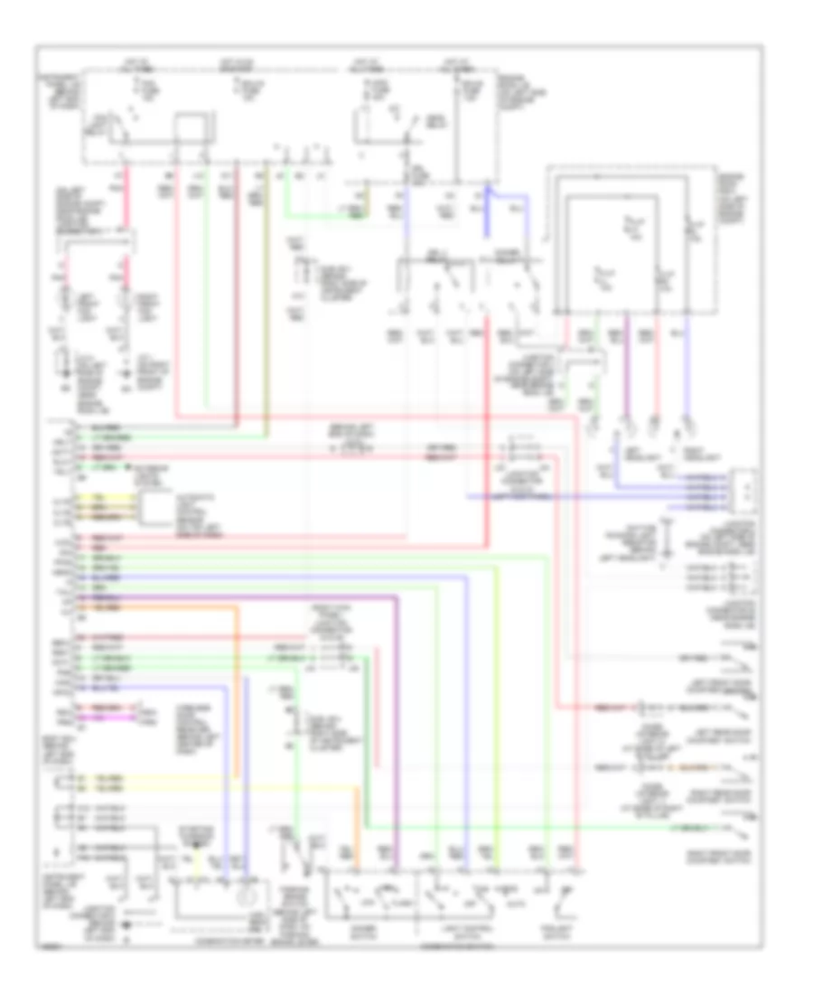 Headlights Wiring Diagram with DRL for Toyota Sequoia Limited 2004