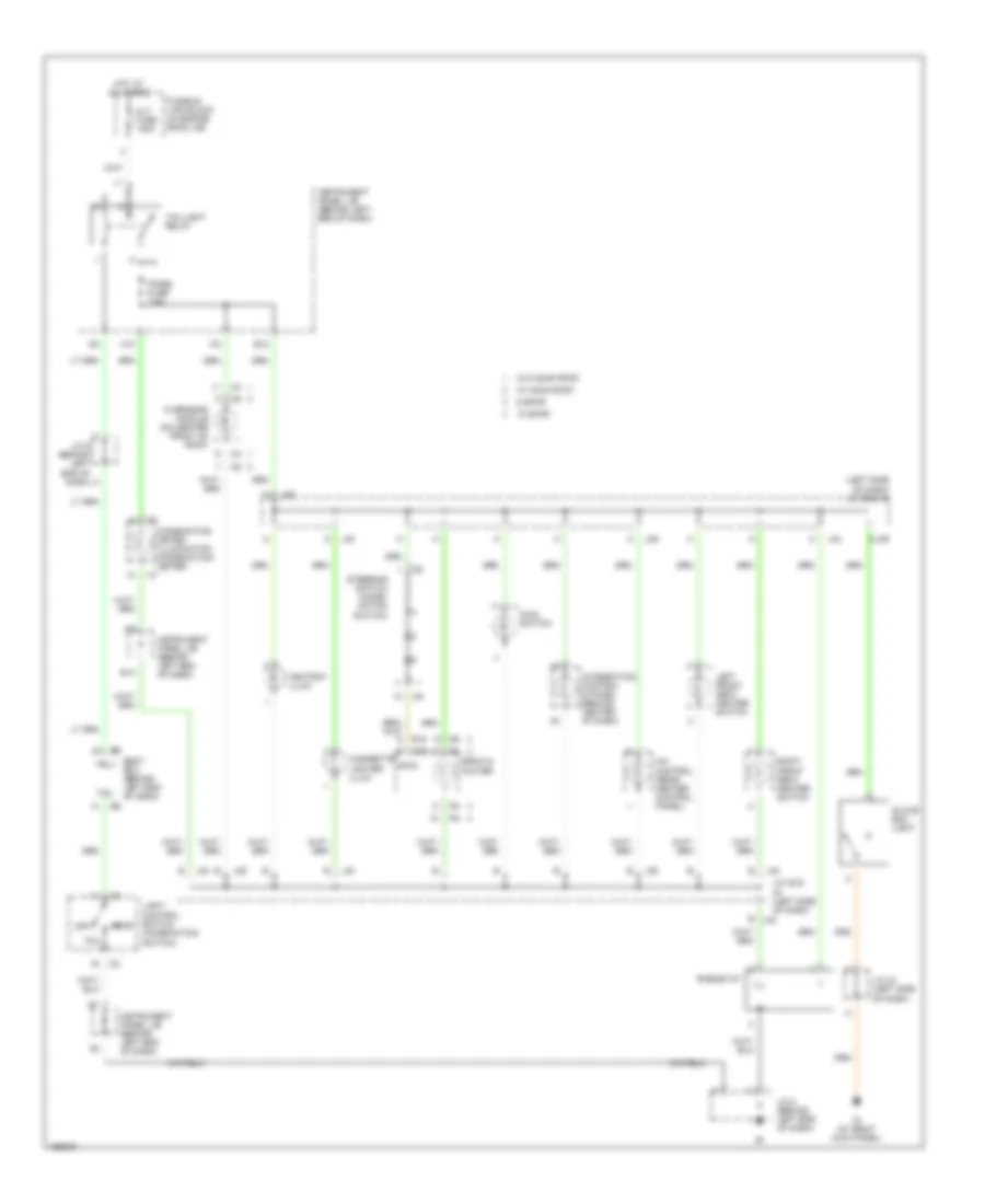 Instrument Illumination Wiring Diagram for Toyota Sequoia Limited 2004