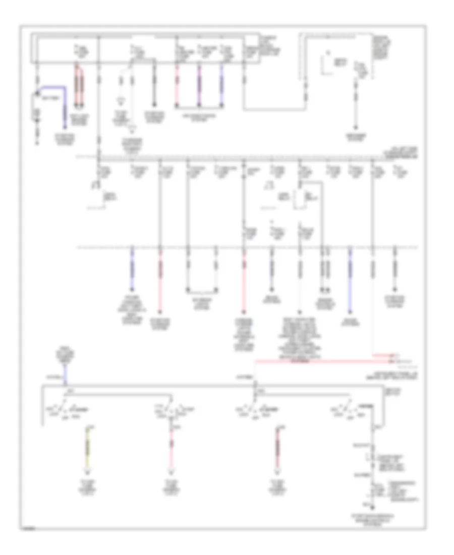 Power Distribution Wiring Diagram 1 of 3 for Toyota Sequoia Limited 2004