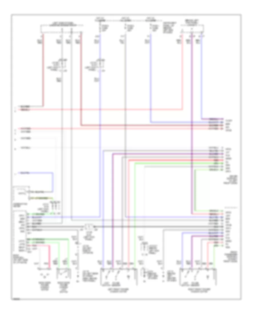 Power Windows Wiring Diagram (2 of 2) for Toyota Sequoia Limited 2004