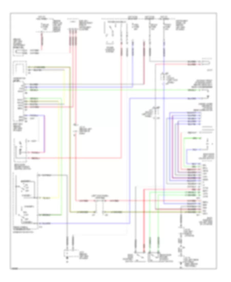 Электросхема заднего стеклоочистителя дворника и омывателя для Toyota Sequoia Limited 2004