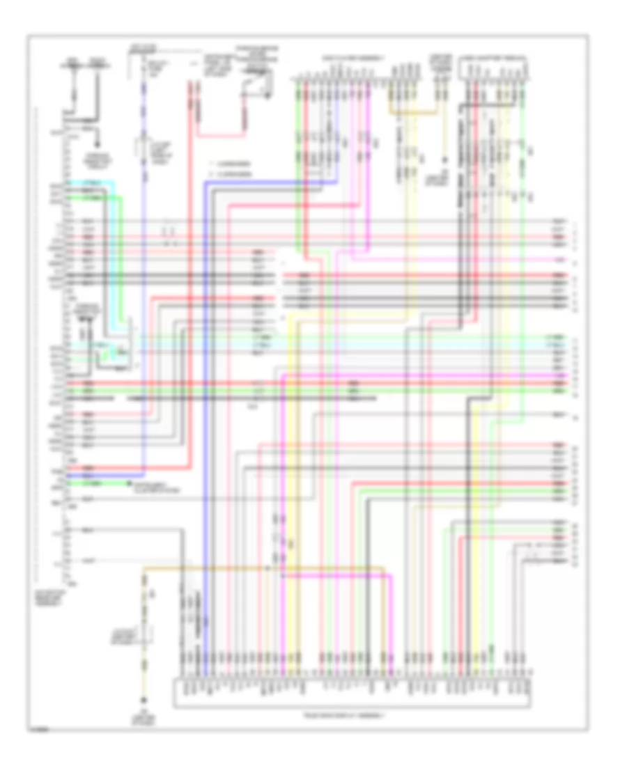 Navigation Wiring Diagram 1 of 5 for Toyota Sienna SE 2011