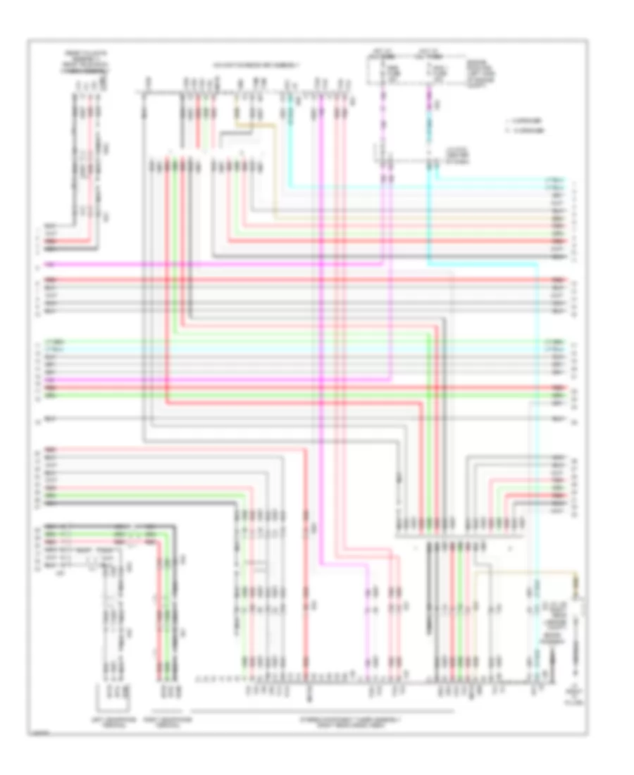 Navigation Wiring Diagram 2 of 5 for Toyota Sienna SE 2011
