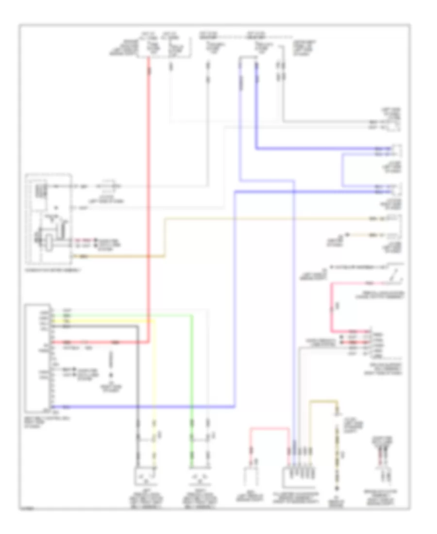 Pre Collision Wiring Diagram for Toyota Sienna SE 2011
