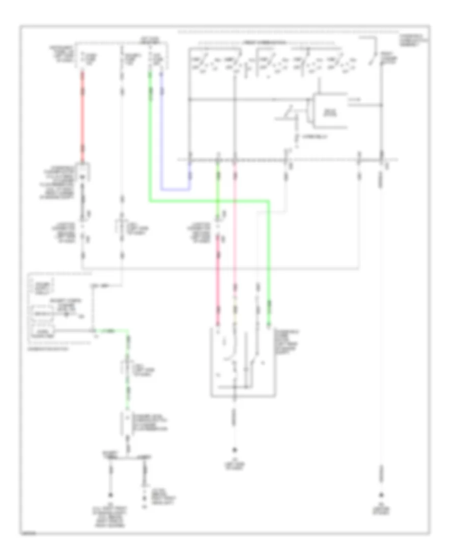 WiperWasher Wiring Diagram for Toyota Camry LE 2009