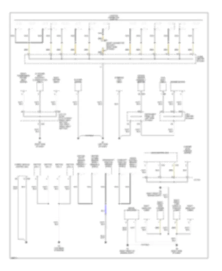 Ground Distribution Wiring Diagram, Hybrid (4 of 4) for Toyota Camry LE 2009