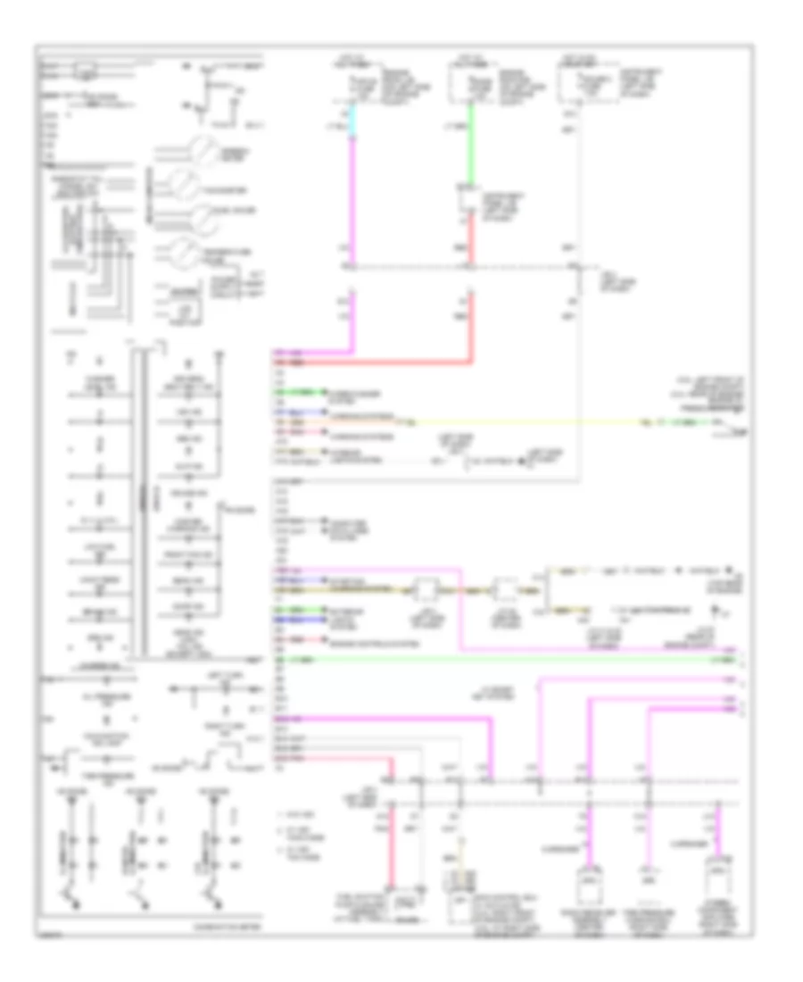 Instrument Cluster Wiring Diagram Except Hybrid 1 of 2 for Toyota Camry LE 2009