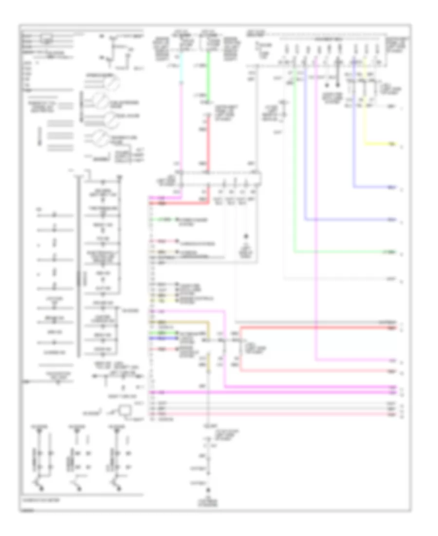 Instrument Cluster Wiring Diagram Hybrid 1 of 2 for Toyota Camry LE 2009