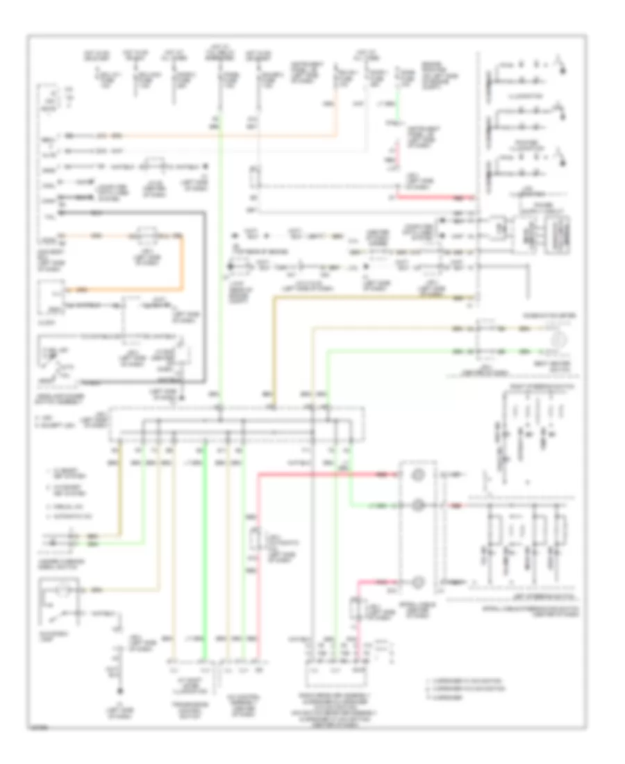 Instrument Illumination Wiring Diagram, Except Hybrid for Toyota Camry LE 2009