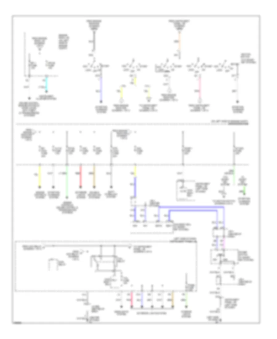 Power Distribution Wiring Diagram, Except Hybrid (2 of 3) for Toyota Camry LE 2009