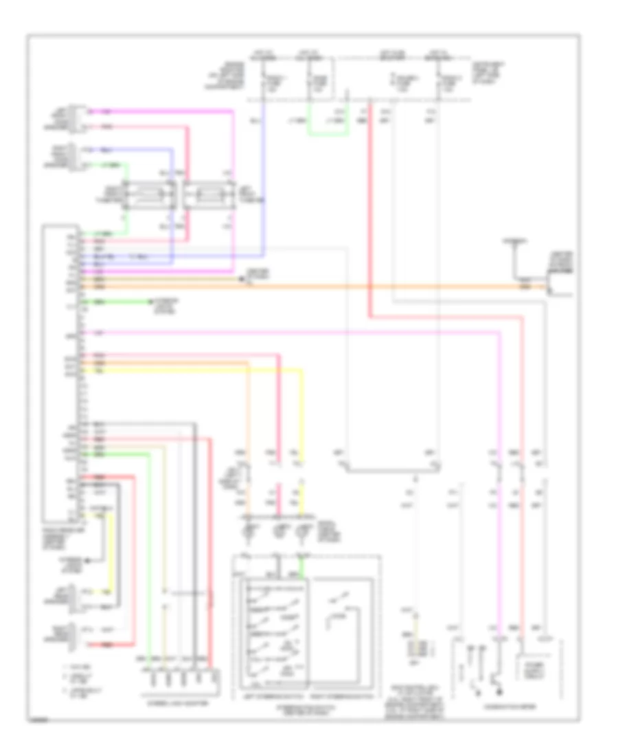 6 Speaker System Wiring Diagram Except Hybrid for Toyota Camry LE 2009