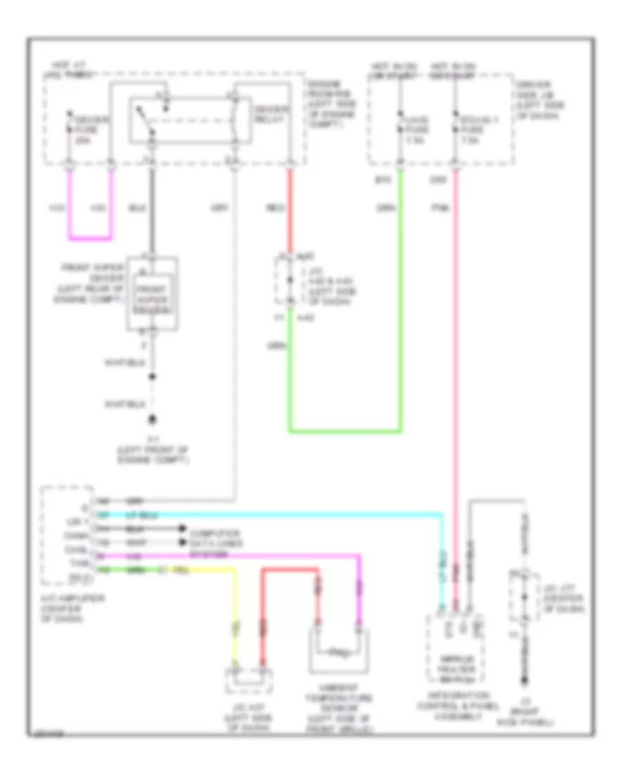Front Deicer Wiring Diagram for Toyota Tundra Limited 2007