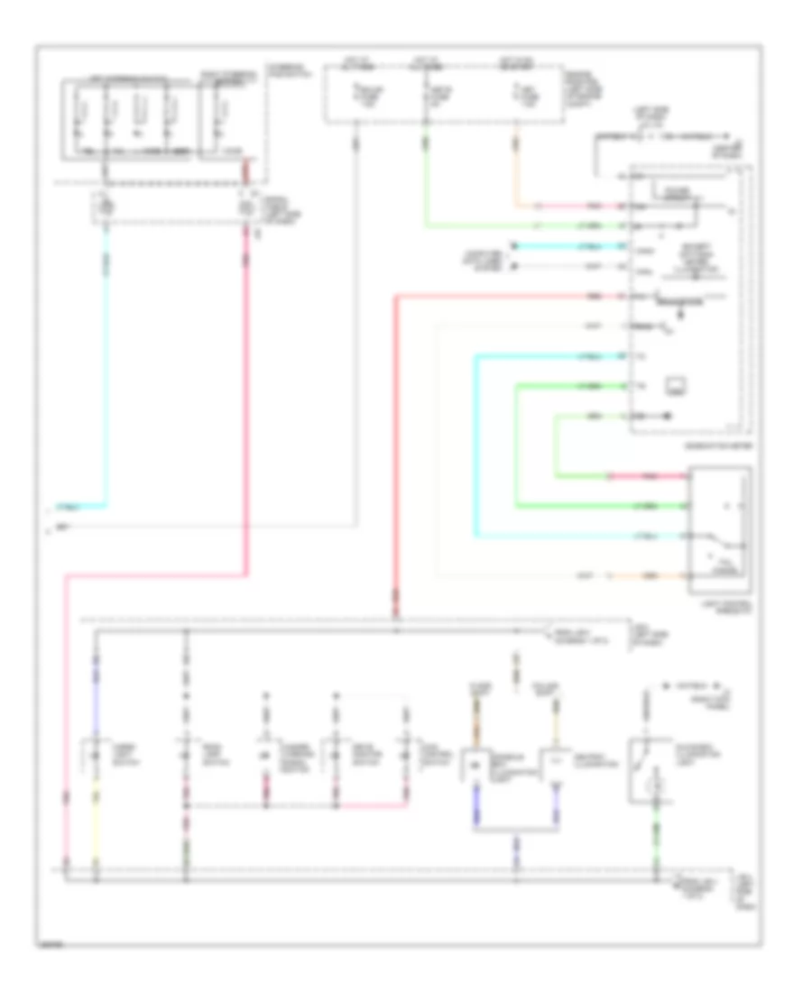 Instrument Illumination Wiring Diagram 2 of 2 for Toyota Tundra Limited 2007