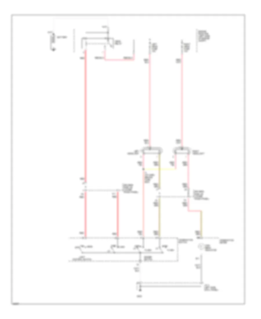 Headlight Wiring Diagram, without DRL for Toyota 4Runner 1996