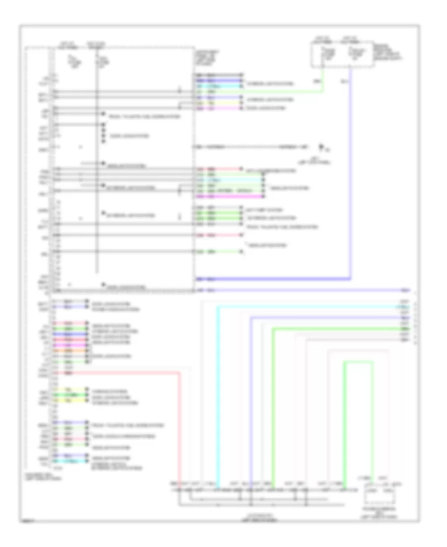 Body ECU Wiring Diagram 1 of 2 for Toyota Yaris LE 2013